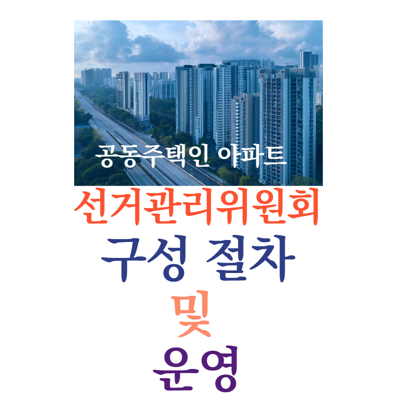 공동주택인 아파트 선거관리위원회 구성 절차 및 운영